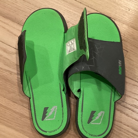 Men Velcro closure slides sandals sz 11 orthopedic footbed comfy - Picture 2 of 4